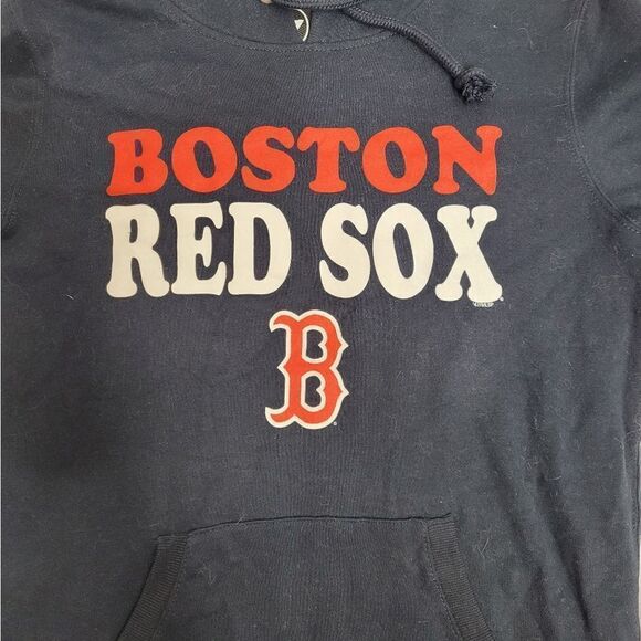 RED SOX '47 navy blue MLB graphic pullover hoodie hooded sweatshirt M - Picture 4 of 7